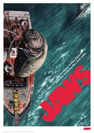 Studios often print several posters that vary in size and content for various domestic and international markets. Jaws Premium Art Print Movie Poster 1 At Mighty Ape Nz