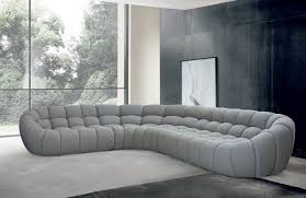 Vig Furniture Divani Casa Yolonda Modern Light Grey Curved Sectional Sofa