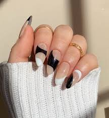 40 beautiful black and white nails you