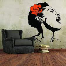 Wall Decal Singing Woman