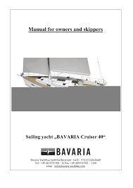Bavaria Cruiser 40 Manual En Pdf Manualzz Com