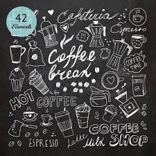 Coffee Doodle Chalkboard Doodles
