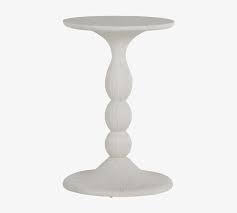 robson cast stone round end table
