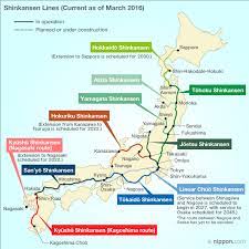 Japan railways train and subway maps. Shinkansen Route Map Nippon Com