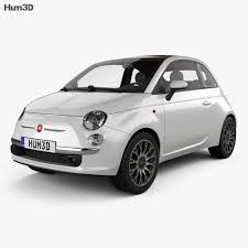 Second row hip room (inches). Fiat 500 C 2009 3d Model Vehicles On Hum3d