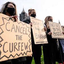 A curfew today is a restriction which limits a group of people from being outside their homes past a certain time. Further Restrictions Curfews Imposed In Europe As Continent Fights Second Wave Of Coronavirus Cases Abc News