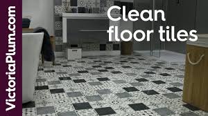 how to clean floor tiles home