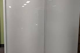 Wardrobe Door With Super White Glass Insert