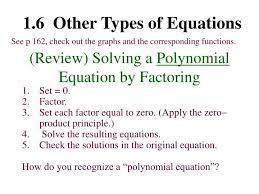 Review Solving A Polynomial Equation