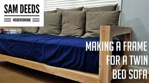 turning a twin mattress into a sofa