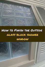 install a glass block shower window