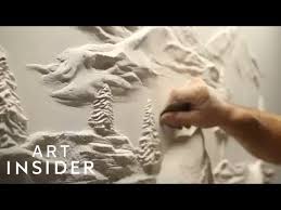 Detailed Art Sculpted Into Drywall