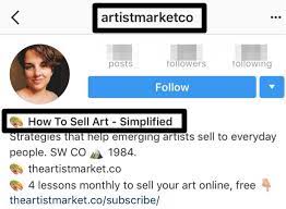 artist insram profile