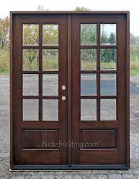 Mahogany French Doors Exterior