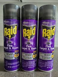 3 x raid flea and tick carpet