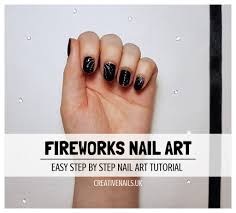 fireworks nail art tutorial creative