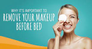 remove your makeup before bed