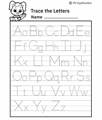 a z alphabet letter tracing worksheet