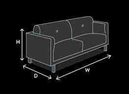 sofa size guide how to mere for a