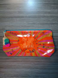 sunshine hippie makeup bag