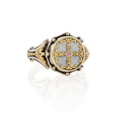 Konstantino Hestia Mother of Pearl Ring