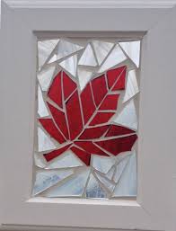 Maple Leaf Stained Glass Mosaic