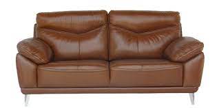 Buy 2 Seater Leather Sofa Tan Color