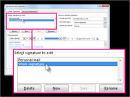 Change An Email Signature Outlook