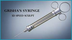 3D Model - Speedsculpt] Attack on Titan - Grisha's Syringe - YouTube