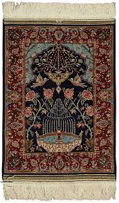 fine hereke silk carpet 1 2 x1 7 0