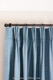 how to make diy pinch pleat curtains