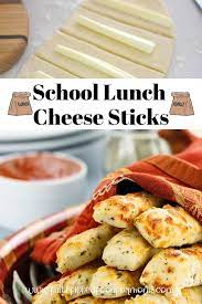 homemade lunch cheese sticks