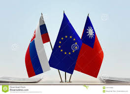 Flags of Slovakia EU and Taiwan Stock Image - Image of congress, invest:  124142829