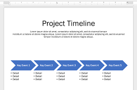 a timeline in microsoft word