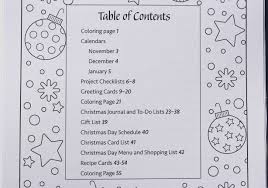 Action Publishing Coloring Christmas Organizer 8 5 X 11 Inches