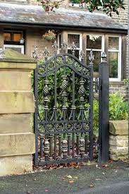 Beautiful Wrought Iron Side Gates And