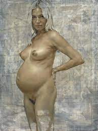 Schwangere frauen zeigen sich nackt