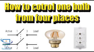 Four Switches Control One Light Bulb From 4 Places In Hindi Urdu