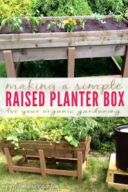 raised planter box for the garden