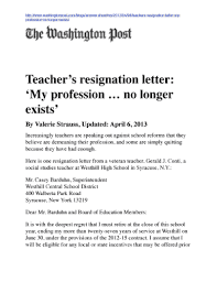 16 free editable teacher resignation