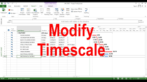Modify Timescale In Ms Project