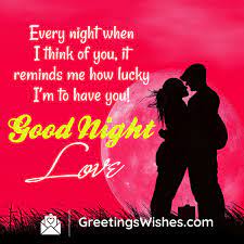 romantic good night wishes greetings