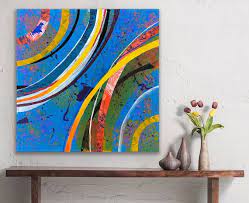 Bright Colored Abstract Painting