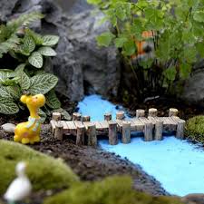 Mini Wooden Bridge Micro Landscape
