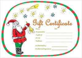 Christmas Certificates Templates Free Free Printable Gift
