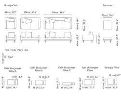 standard sofa dimensions in meters