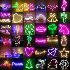 Colorful Led Neon Sign Light Wall