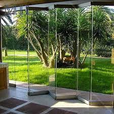 frameless glass doors folding glass