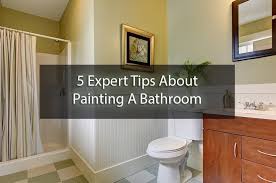 5 Expert Tips About Painting A Bathroom
