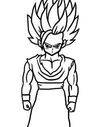 Free dragon ball z coloring page to print and color, for kids : Learn How To Draw Gohan Dragon Ball Z Characters Easy To Draw Everything
